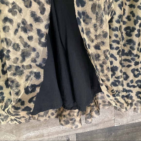 Torrid Leopard Print Mesh Tulle Mini Skirt - Picture 5 of 14